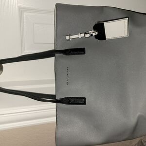 Marc Jacobs Gray and Black Tote Bag